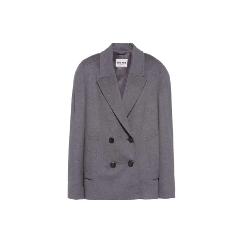 MIU MIU FW22 Business Suits Coats Women's Gray