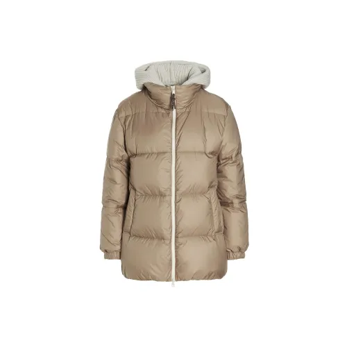 Brunello Cucinelli Down Jackets Women's Sand Earth Tone