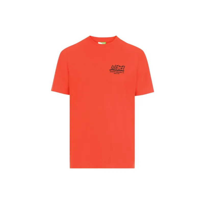 DIESEL T-Shirts Men Orange-0