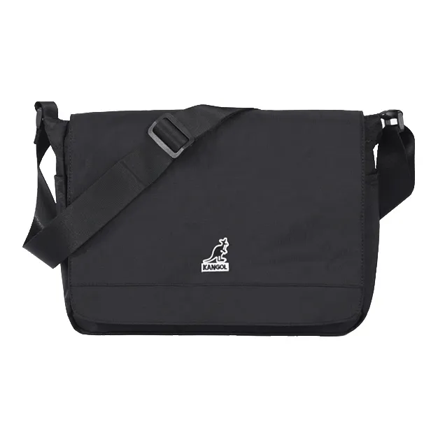 KANGOL Fabric Messenger Bag, Crossbody Bag, Shoulder Bag Unisex Tricolor-4