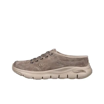 Skechers Arch Fit Smooth Cushioned Anti-Slip And Wear-Resistant Lightweight Low-Top Casual Shoes Women's Khaki