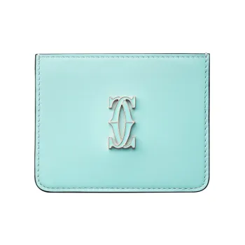 CARTIER C De Cartier Collection Solid Color Calfskin Card Holder Women's Mint Green