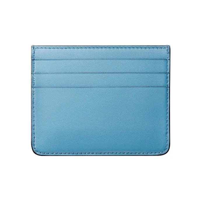CARTIER C De Cartier Collection Calfskin Card Holder Women's Blue-1