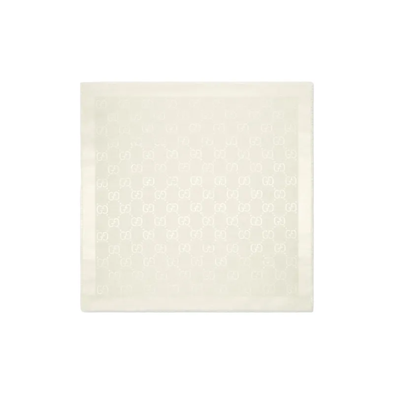 GUCCI Gg Jacquard Frayed-Edge Shawl-0