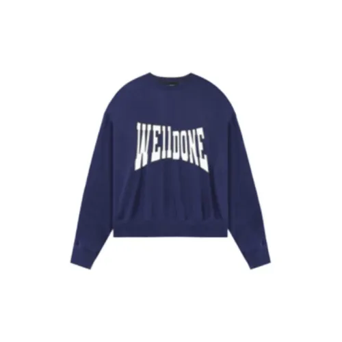 WE11DONE Sweatshirts Unisex Blue