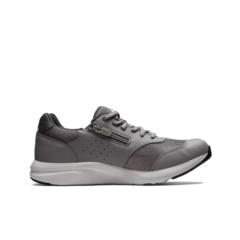 Asics Gelfan Walker Anti Slip Wear Resistant Low Top Running Shoes Men's Gray White 4E Width-1