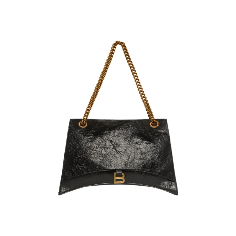 Balenciaga Women'ss Crush Large Chain Bag Black-0