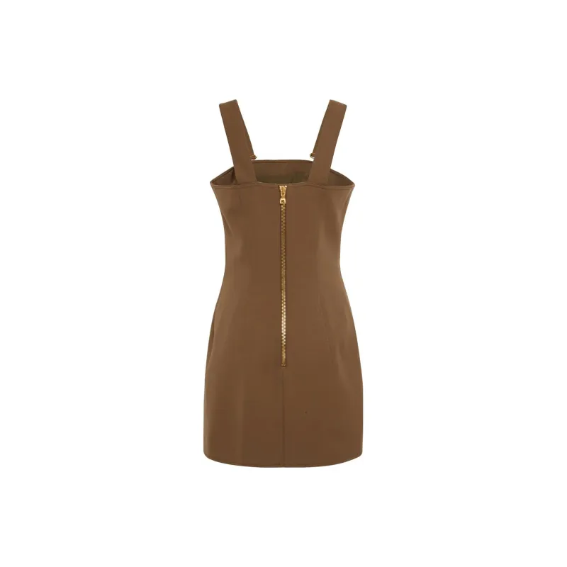BALMAIN Slip Dresses Women's Brown-1