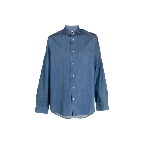Paul Smith Long Sleeved Curved Hem Shirt