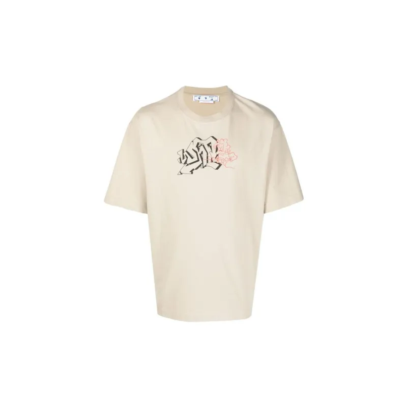 OFF WHITE T Shirts Men Ecru-0