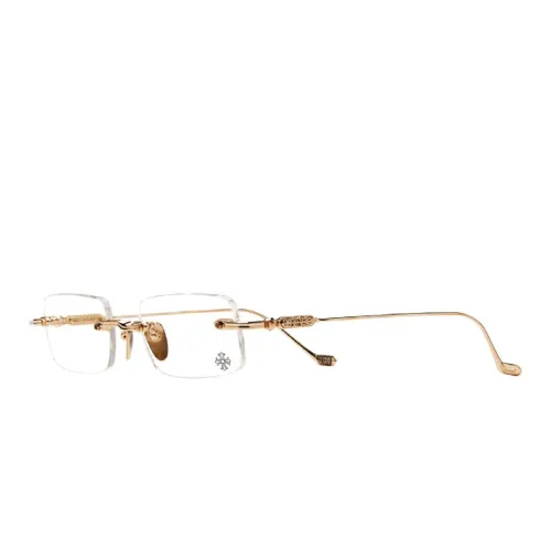 Chrome Hearts Eyeglass Frames Unisex Gold