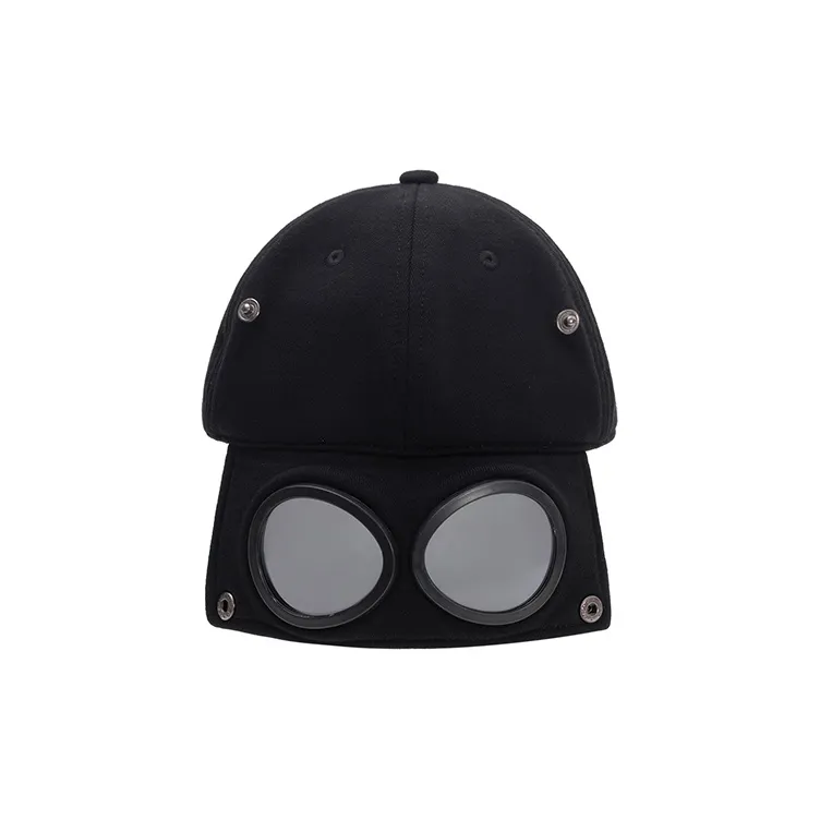 KENMO Cotton Polyester Blend Baseball Caps Unisex Black-7