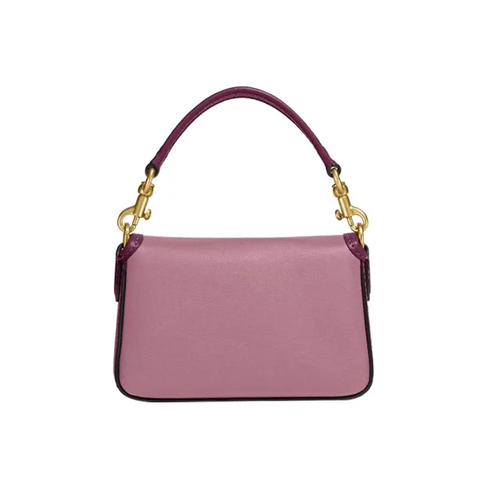 COACH Tabby Smooth Leather Shoulder Bag Crossbody Bag Handbag Mini Women's Purple-2