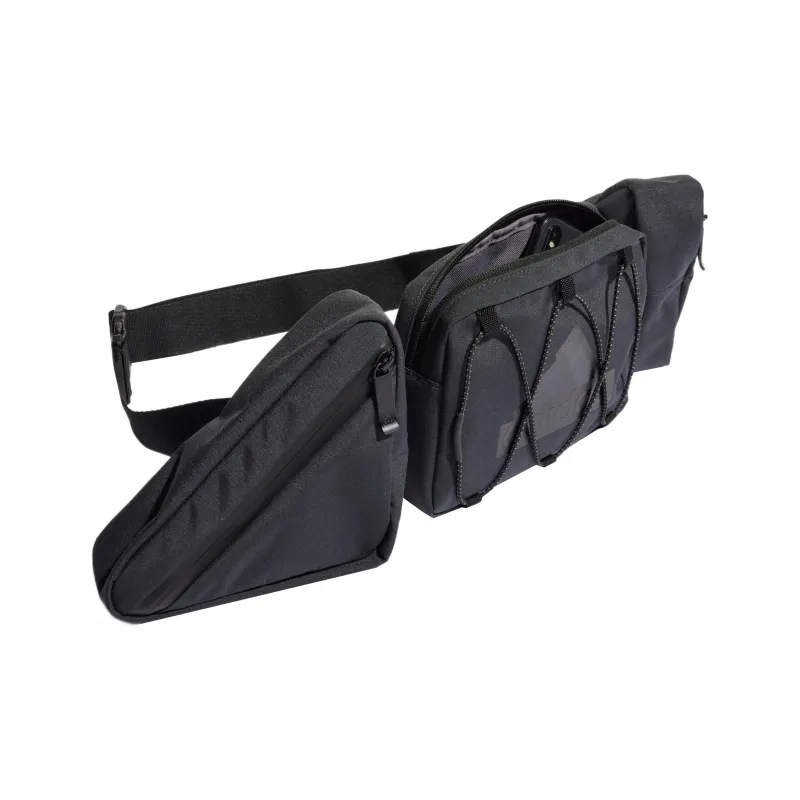 Adidas Polyester Gym Bag With Waist Bag Regular Unisex Black-3