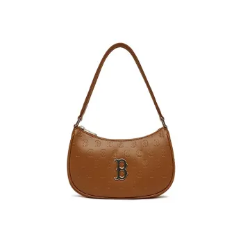 MLB Monogram Collection Polyester Shoulder Bag Hobo Bag Handbag Shoulder Bag Unisex Coffee Brown