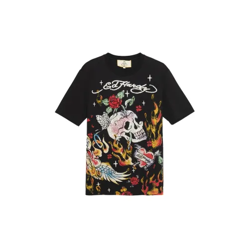 Ed Hardy T-Shirts Women's Black