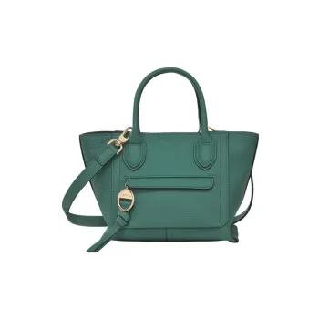 LONGCHAMP Mailbo Grained Large Cow Leather Shoulder Bag Crossbody Bag Handbag Small Size Women's Beech Green