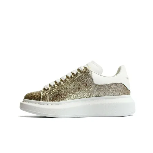 Alexander McQueen Oversized Gold Glitter Women's