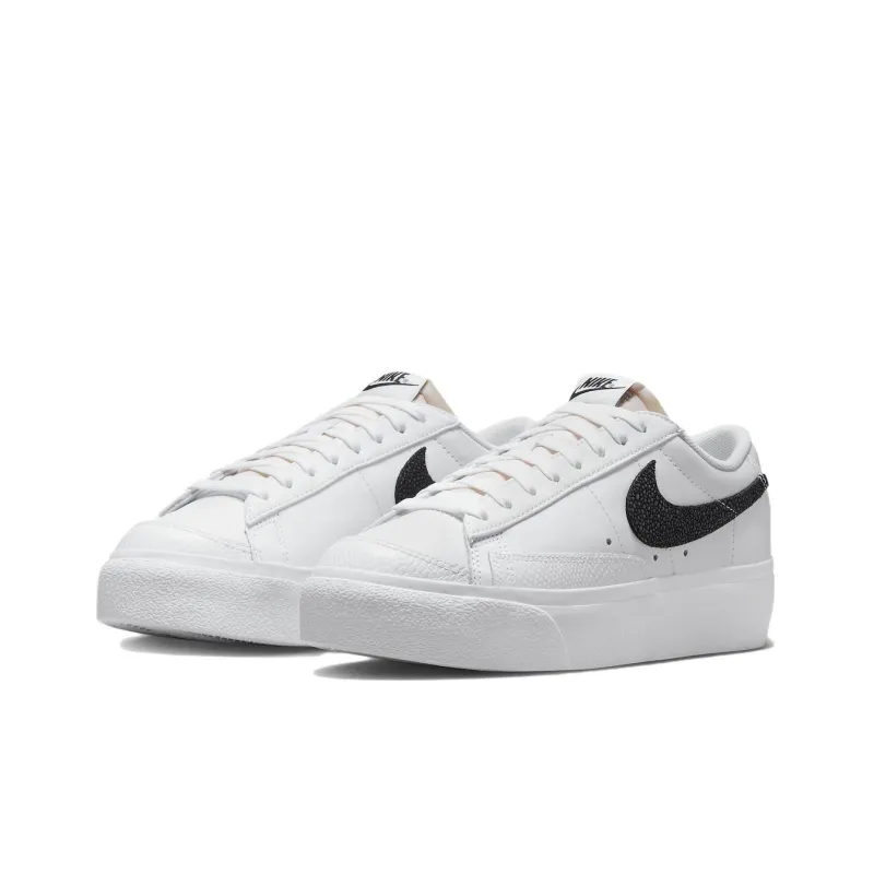 Nike Blazer Low Platform White Black Stingray Women's-2