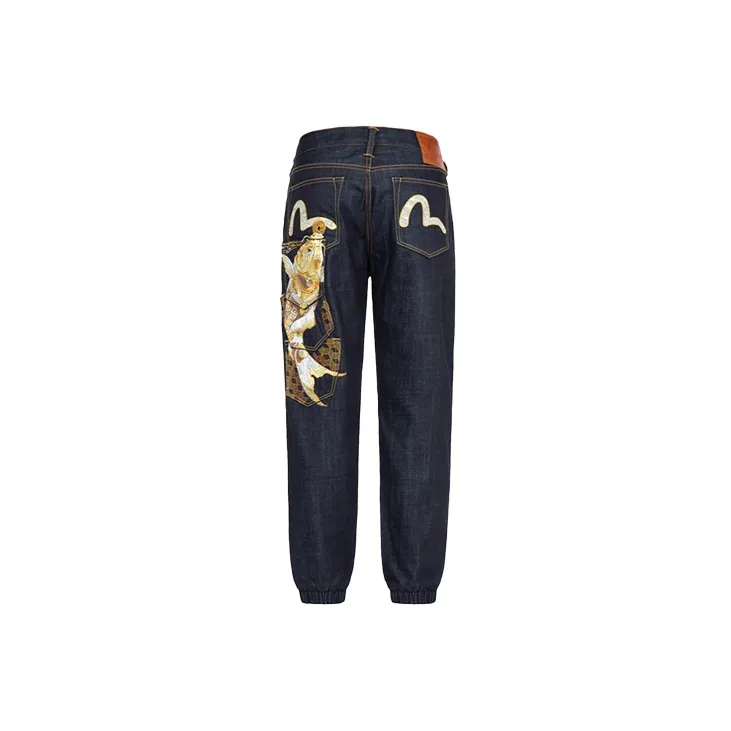 EVISU Casual Pants Men's Denim Blue-1