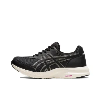 Asics Gel Fun Walker Running Shoes Women's Low Top Graphite Black/Gold