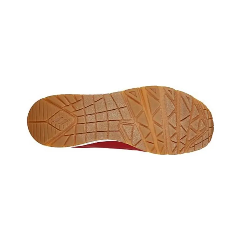 Skechers Uno Uno Stand On Air Cushioning Low-Top Casual Shoes Men's Burgundy-4