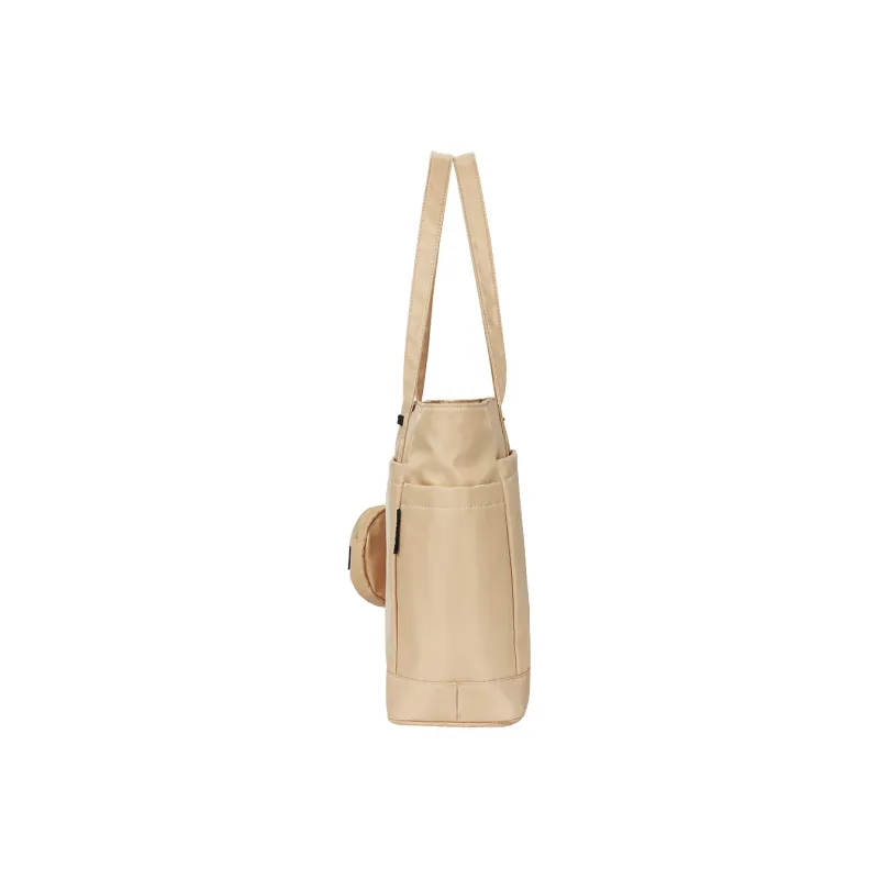 KANGOL Fabric Commute Bag, Tote Bag, Shopping Bag, Handbag, Shoulder Bag Unisex Khaki/Black/Peach Pink/Mint Green-3