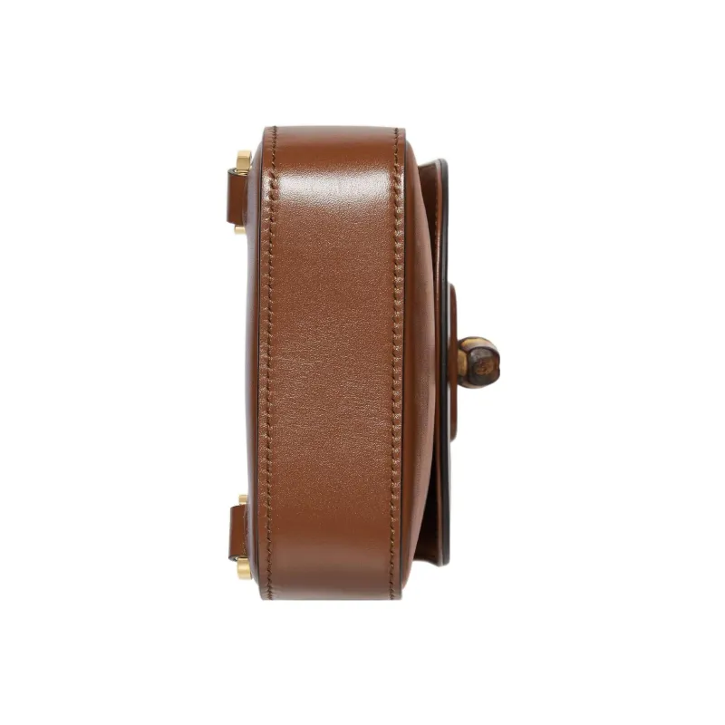 GUCCI Bamboo 1947 Leather Backpack Mini Women's Brown-7