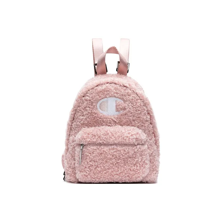 Champion Plush Backpack Medium Size Unisex White-4