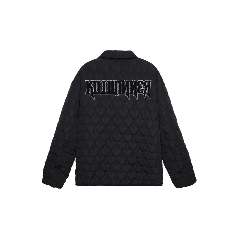 KILLWINNER Letter Stand Collar Loose Fit Thickened Puffer Jacket Unisex-1