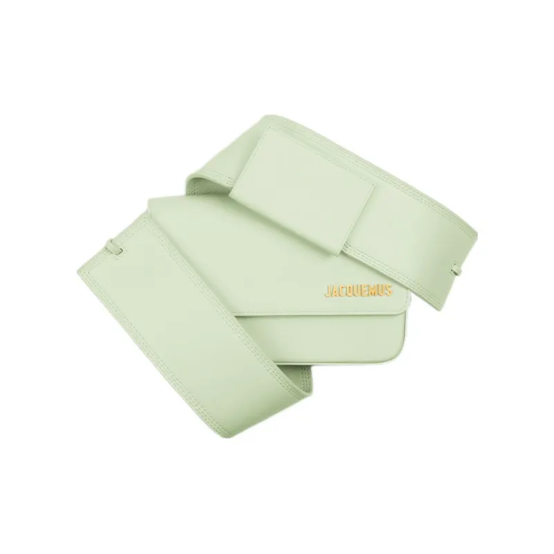 Jacquemus Smooth Leather Handbag Shoulder Bag Women's Light Green-1