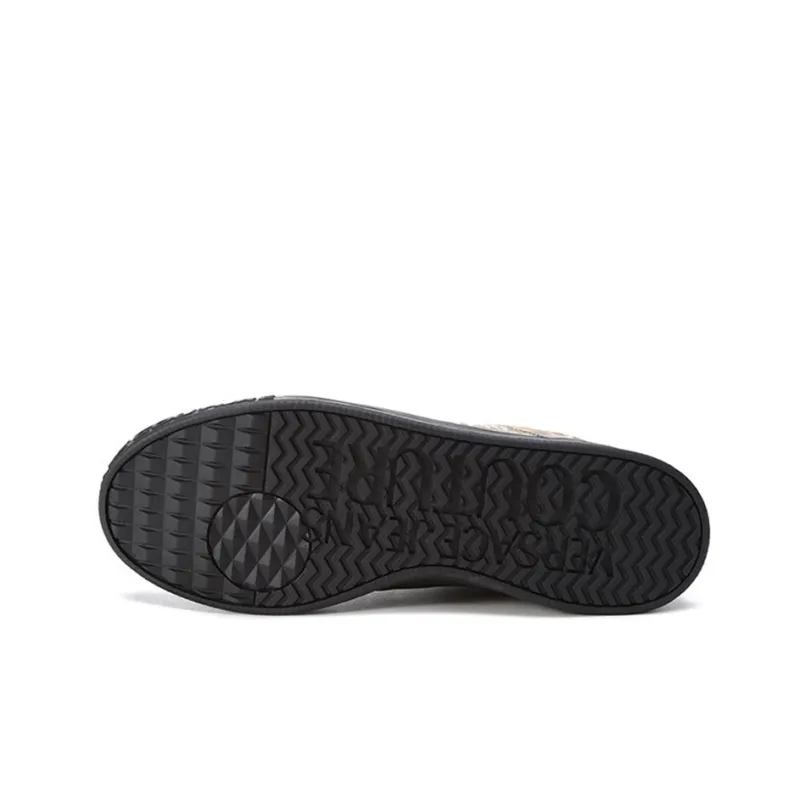VERSACE JEANS Versace Low Top Stylish Skateboarding Shoes Black Yellow-4