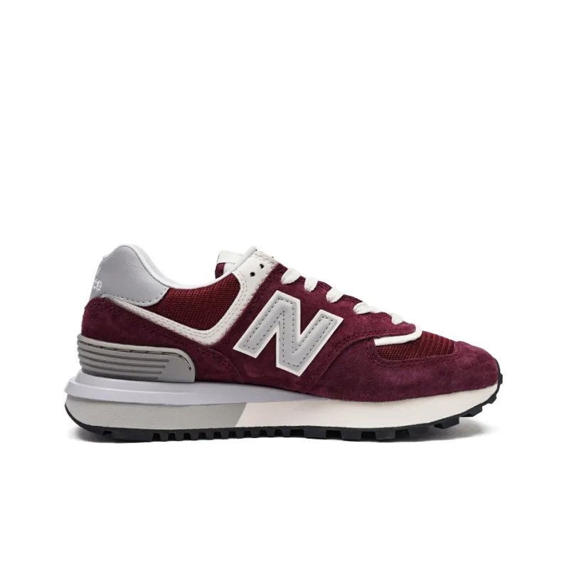 New Balance 574 Burgundy Silver-1