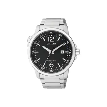 CITIZEN Automatic Mechanical Movement Stainless Steel Strap Watch 43mm Men's Watches Black Dial NJ0070 53E
