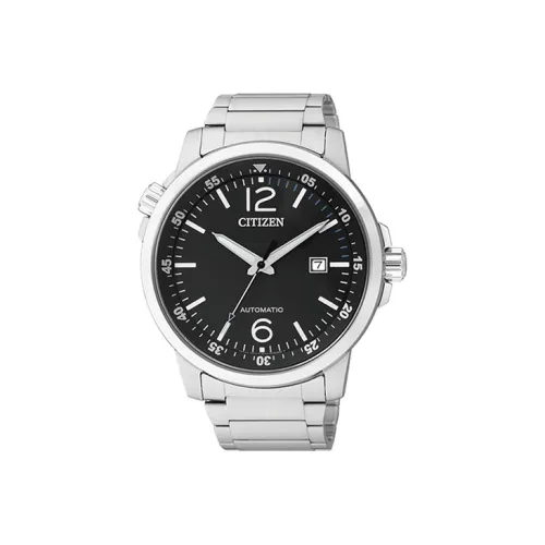 CITIZEN Automatic Mechanical Movement Stainless Steel Strap Watch 43mm Men's Watches Black Dial NJ0070 53E