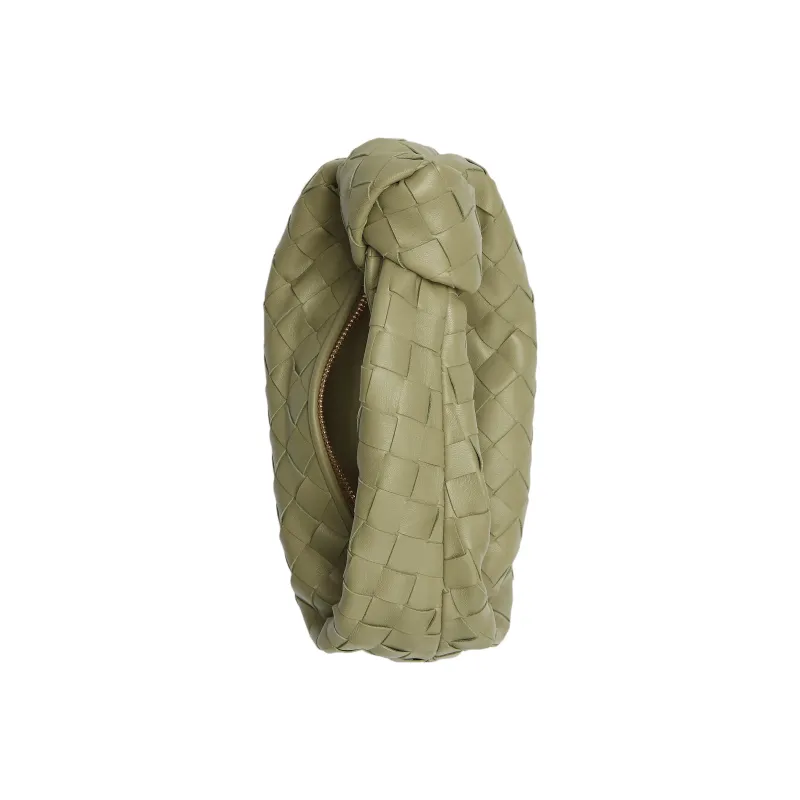 Bottega Veneta Sheepskin Handbag Mini Women's Cave Stone Green-2