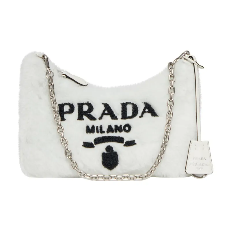 PRADA Re-Edition Wool 3-in-1 Combo Bag Handbag Shoulder Bag Women's White-1