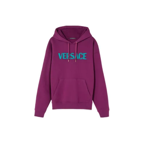 Versace Long-Sleeved Drawstring Hoodie