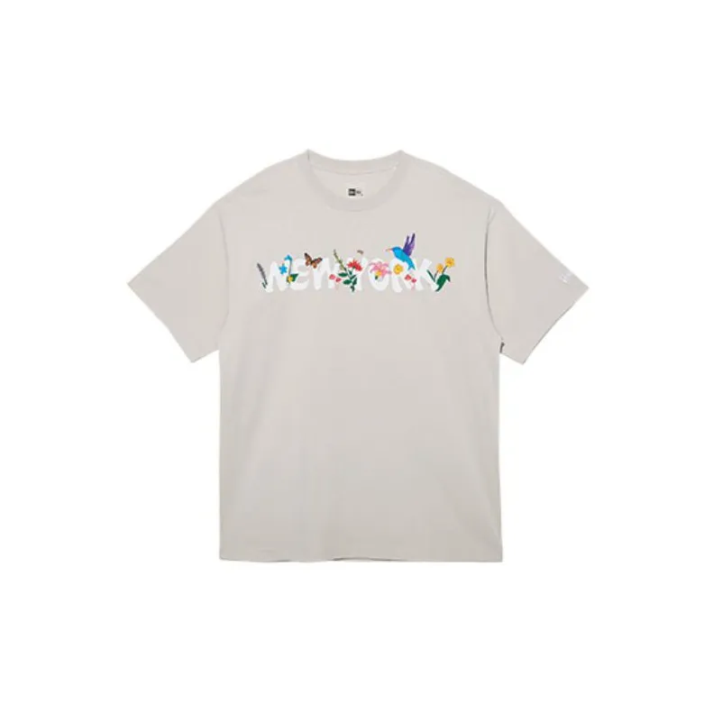 New Era FW22 T Shirt Unisex Ecru-0