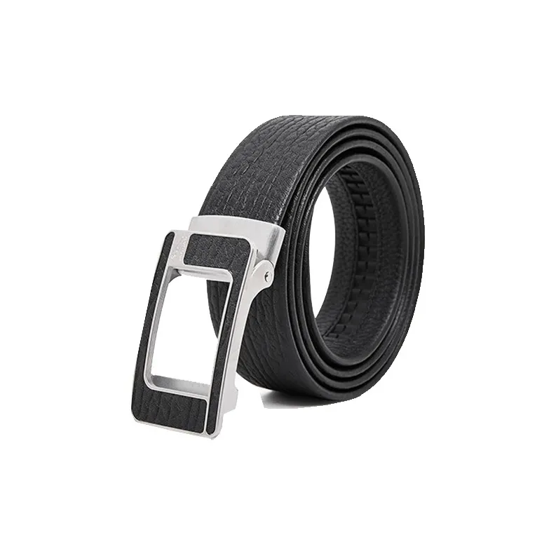 JAGUAR Top Grain Cow Leather With Business Casual Automatic Buckle Leather Belts Men's-0