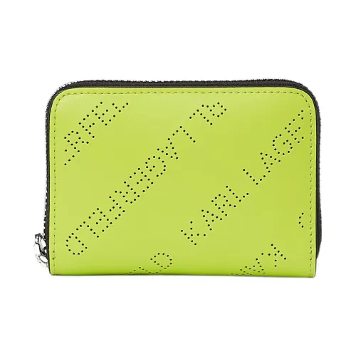 KARL LAGERFELD K/Ikonik Renewable Polyurethane Wallet Womens Green