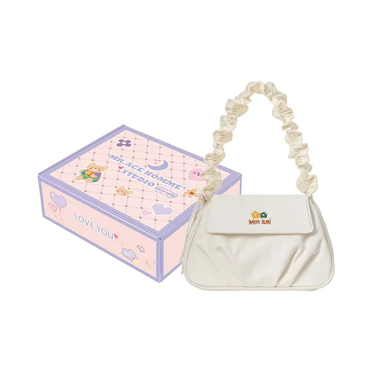 MR.ACE HOMME Polyester Shoulder Bag Baguette Bag Shoulder Bag Regular Women's White-1