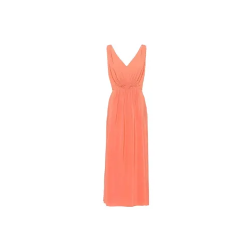 MIU MIU SS22 Sleeveless Dress Women's Orange Red