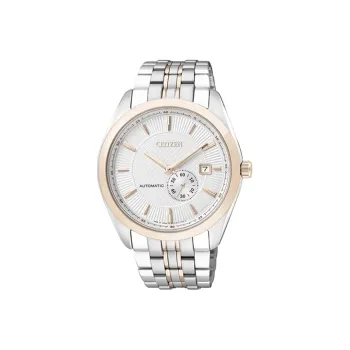 CITIZEN Automatic Mechanical Movement Stainless Steel Watchband Watch Men's Watches White Dial