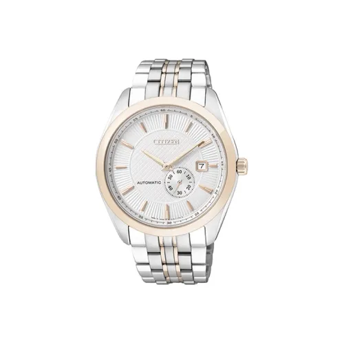 CITIZEN Automatic Mechanical Movement Stainless Steel Watchband Watch Men's Watches White Dial