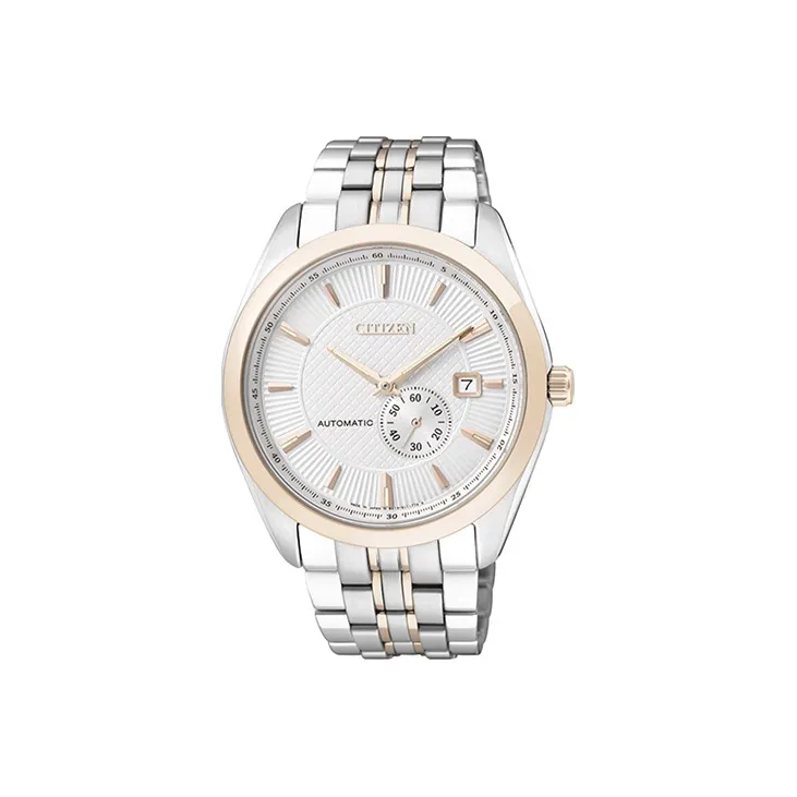 CITIZEN Automatic Mechanical Movement Stainless Steel Watchband Watch Men's Watches White Dial-0