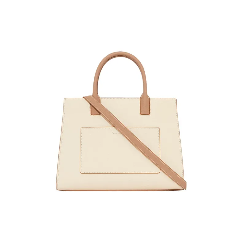 Burberry Frances Leather Tote Bag Shopping Bag Shoulder Bag Handbag Mini Women's Camel/Beige/Tan-2