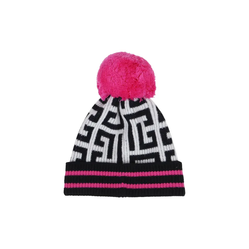BALMAIN Embroidered Wool Blend Beanie-0