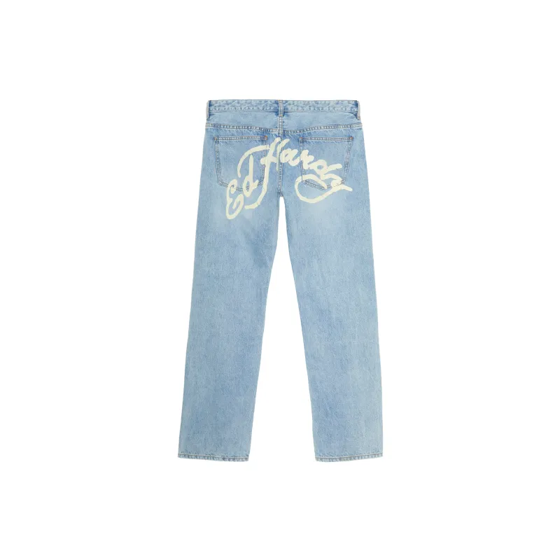 Ed Hardy SS22 Straight Jeans Men's Vibrant Blue-1