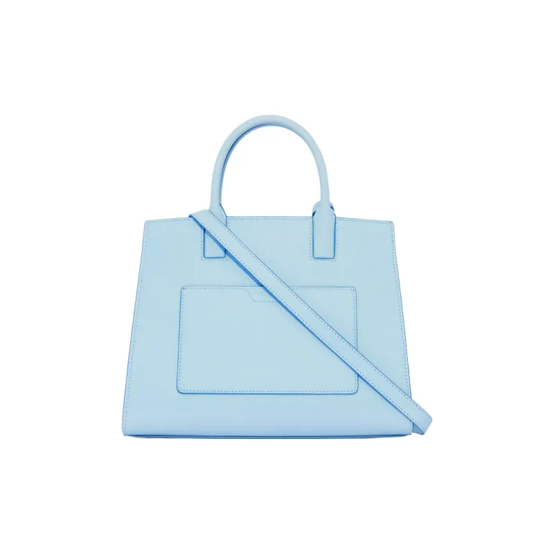 Burberry Frances Cow Leather Tote Bag Shopping Bag Shoulder Bag Crossbody Bag Handbag Mini Women's Light Blue-1